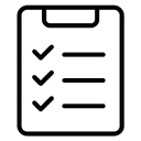 An icon of a clipboard